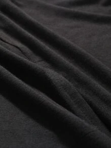 DAZY 纯色高腰开衩后背裙