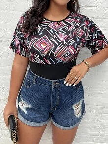 Body con estampado geométrico - Multicolor - Ver 5