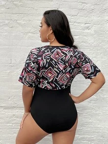 Body con estampado geométrico - Multicolor - Ver 4