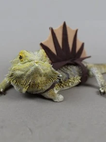 4 piezas Disfraz lagartija dinosaurio - Marrón - Ver 3