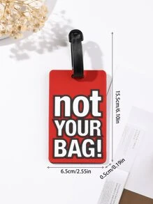 5pcs Stylish Silicone Luggage Tag - Personalize Your Suitcase with a Letter Tag! - Multicolor - View 7