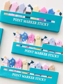 1入組卡通貓設計便利貼