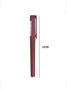 5 piezas Pluma de gel de color mixto - Negro - Ver 5