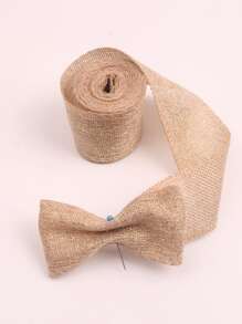 1roll Solid Sewing Webbing, Minimalist Fiber DIY Sewing Webbing - Brown - View 1