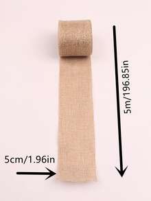 1roll Solid Sewing Webbing, Minimalist Fiber DIY Sewing Webbing - Brown - View 2