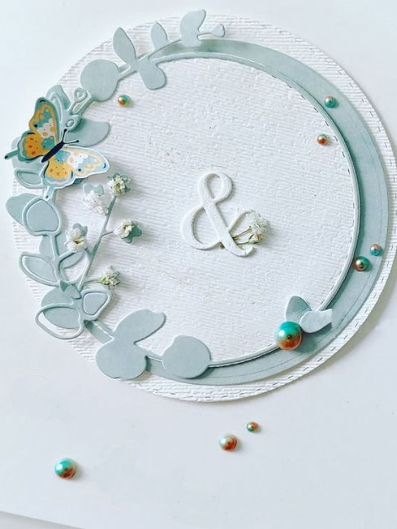 1入组碳鋼切割模具用於 DIY 的極簡花環設計蝕刻模板工藝模具