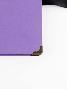 1pc Solid Photo Album - Purple - View 5