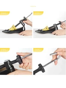 1pc ABS Shoe Support, Black Accessories For Pumps - Yellow - View 3