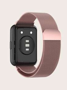 Pink Magnetic Stainless Steel Watch Band For Watch Fit 2