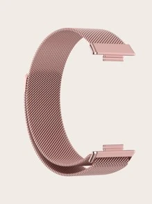 Pink Magnetic Stainless Steel Watch Band For Watch Fit 2