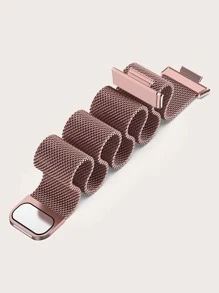 Pink Magnetic Stainless Steel Watch Band For Watch Fit 2
