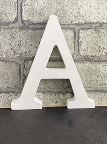 1入組木製裝飾工藝品現代字母設計家居裝飾品