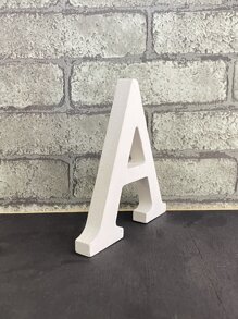 1入組木製裝飾工藝品現代字母設計家居裝飾品