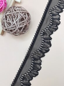 1入組聚酰胺縫紉織帶現代鏤空DIY家用織帶花邊 - 黑色 - 查看 1