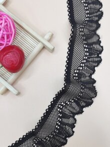 1入組聚酰胺縫紉織帶現代鏤空DIY家用織帶花邊 - 黑色 - 查看 3