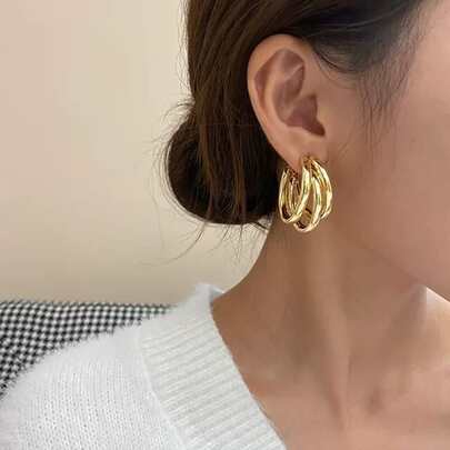 Bông tai nhiều lớp Cuff Hoop