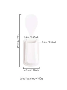 1pc Plastic Rice Spoon Storage Rack - White - View 7