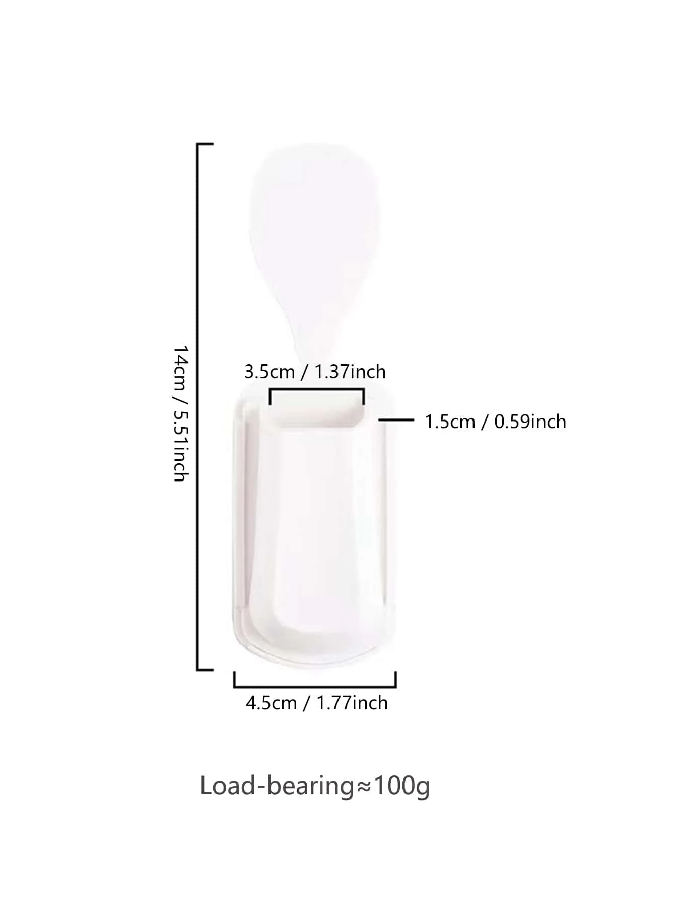Giá đựng thìa cơm nhựa 1pc - trắng - Xem 7