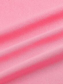 SHEIN ICON Vestido de tirantes con cadena con tira fruncido bajo asimétrico - Rosa - Ver 4