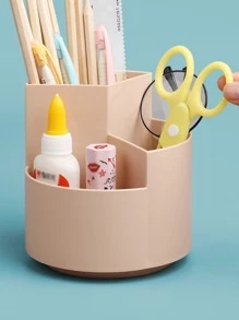 1pc Multi-grid Pen Holder - Pink - View 2