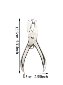 1pc Iron Hole Puncher - Silver - View 3