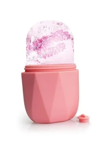 1PC Ice Roller for Face & Eye Puffiness Relief, Ice Face Roller Skin Roller,  Shrink Pores, Reduce Wrinkles, Massage Roller for Tighten Skin, Pain Relief - Pink - View 2