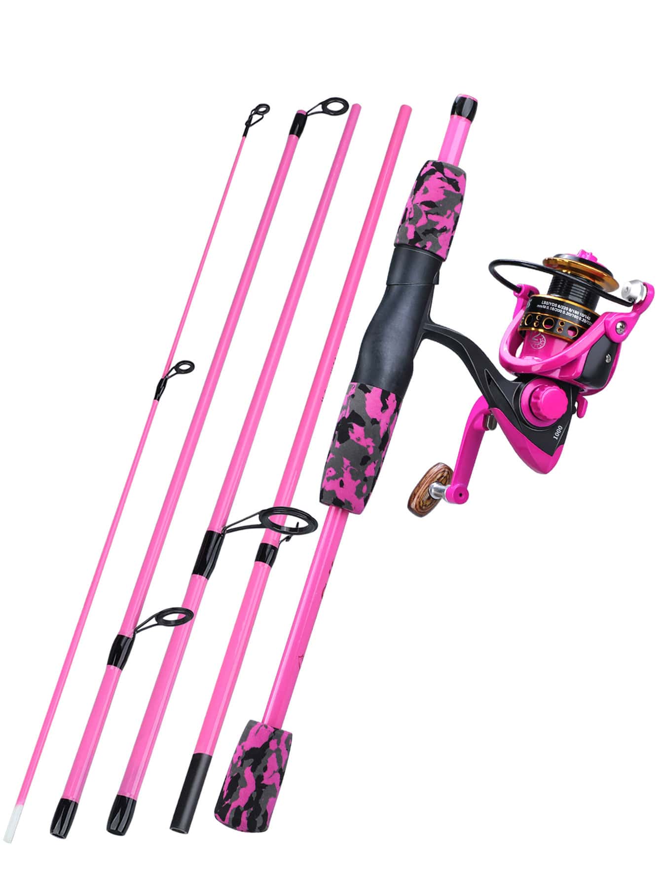 SOUGAYILANG 1 set Varilla con estampado de camuflaje - Rosa - Ver 1