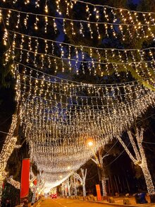 1pc 6/9/12m 150/225/300 Led PVC String Light, Extendable Decorative Light For Outdoor - Yellow - View 4