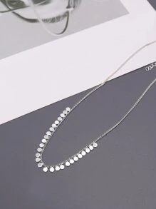 Vòng cổ đĩa quyến rũ - Bạc - Xem 2