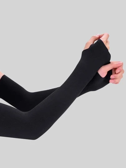 Sun Protective Anti UV 2pcs Plain Sun Protection Arm Sleeve