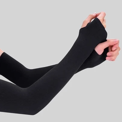 Sun Protective Anti UV 2 chiếc Bao tay chống nắng trơn