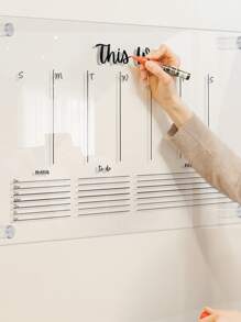 1入組字母圖案掛壁式計劃板