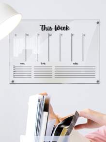 1入組字母圖案掛壁式計劃板