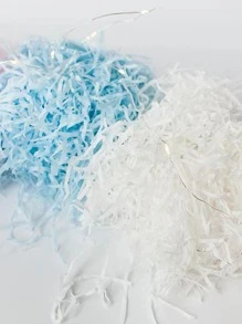 1pack Paper Gift Wrap Crinkle & Filler Paper, White Shredded Paper For Gift Box - White - View 3