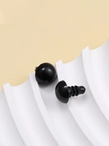 100 件/套玩具塑料眼睛，DIY 套件工艺品，泰迪熊玩具眼睛，用于玩偶装饰配件 - 黑色 - 查看 3