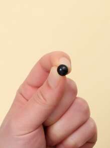 100 件/套玩具塑料眼睛，DIY 套件工艺品，泰迪熊玩具眼睛，用于玩偶装饰配件 - 黑色 - 查看 6