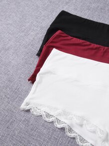 3 piezas Set bragas ribete con encaje - Multicolor - Ver 5