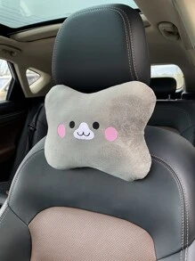 卡通圖案車頸枕 - 灰色 - 查看 1