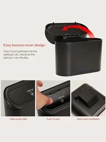 1入組車用垃圾桶 - 黑色 - 查看 5