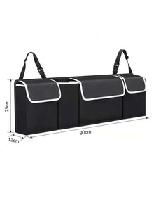 Organizador maletero del coche almacenamiento - Negro - Ver 3