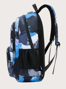 3入組男孩撞色字母貼布背包套裝 - 彩色 - 查看 8