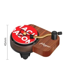 1pc Record Player Design Car Air Freshener - Chocolate Brown - View 3
