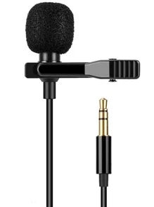 Micrófono lavalier 3,5 MM Jack mini - Negro - Ver 2