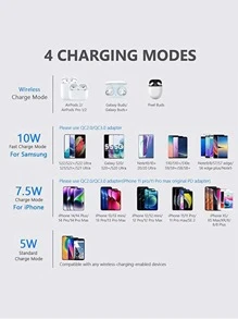 1pc Chair Design Wireless Charger - White - View 7