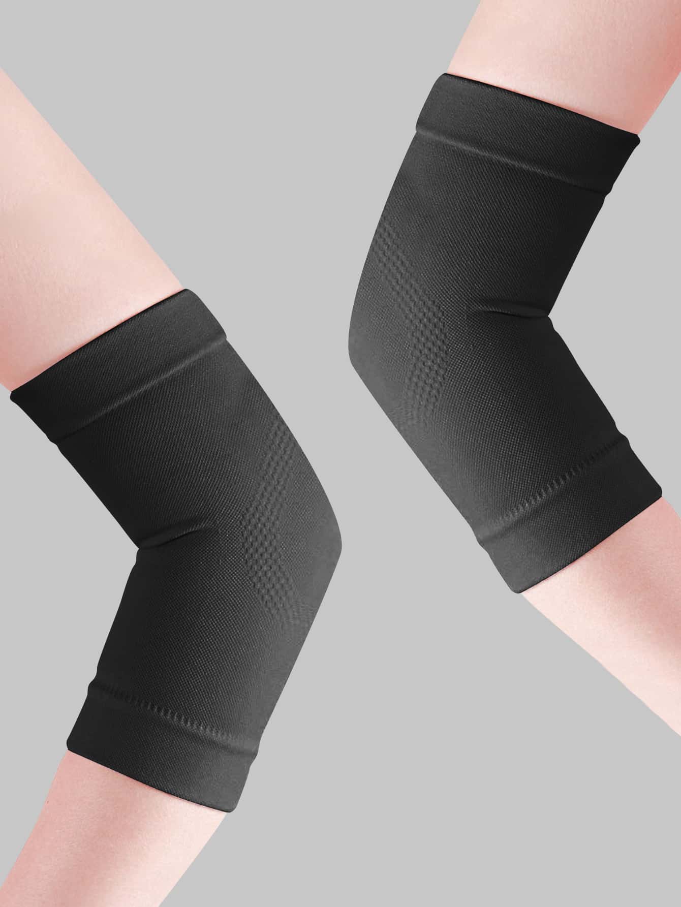 2 件针织弹性护肘 健身房配件 Coderas - 黑色 - 查看 1