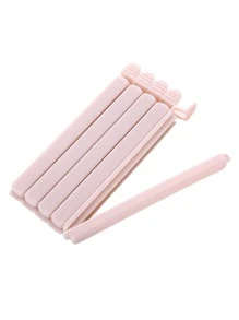 5pcs/set Plastic Sealing Clip, Minimalist Pink Food Sealing Clip For Kitchen - Pink - View 1