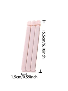5pcs/set Plastic Sealing Clip, Minimalist Pink Food Sealing Clip For Kitchen - Pink - View 3