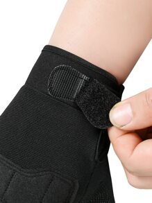 1雙半指騎行手套 - 黑色 - 查看 5