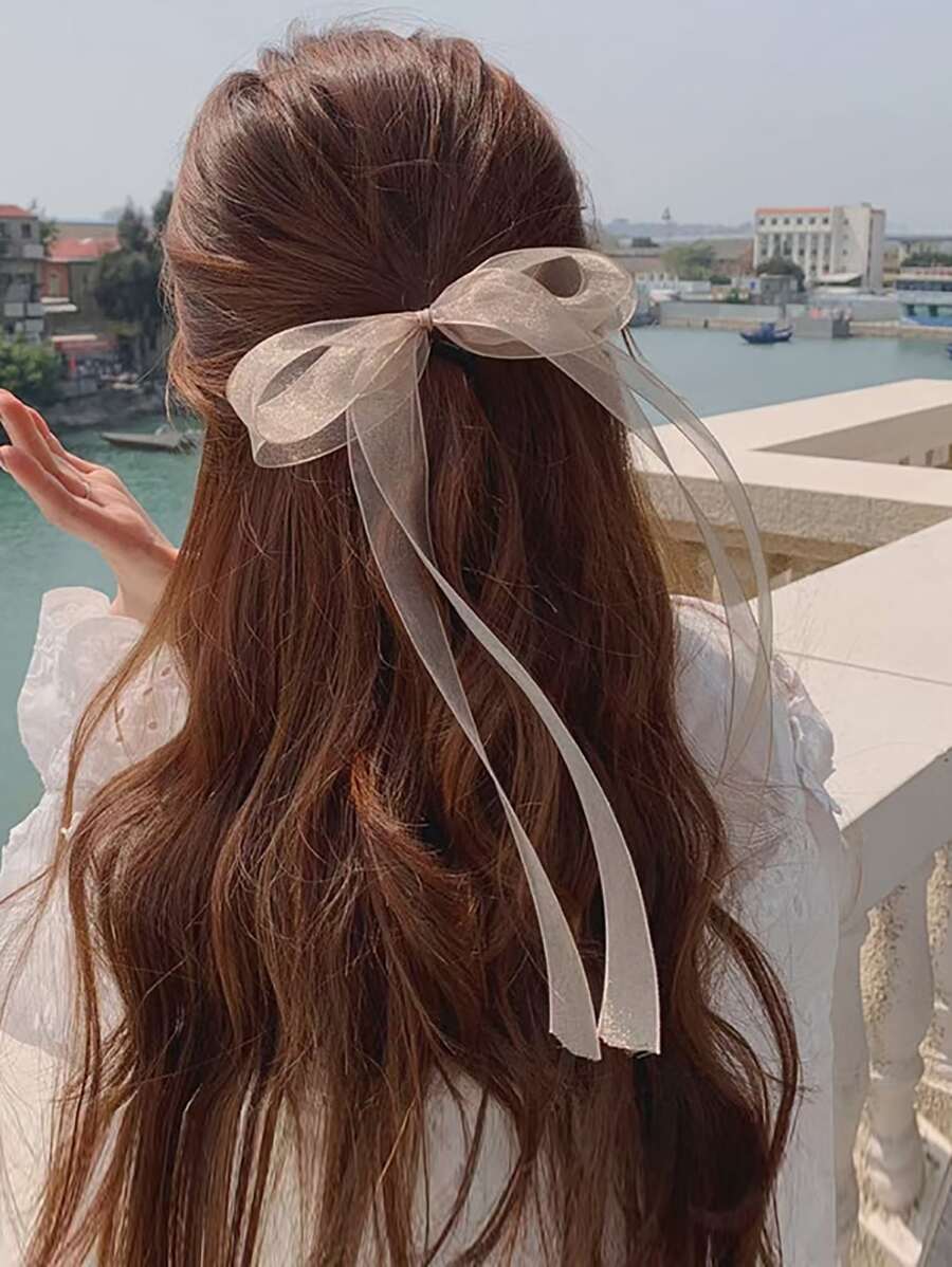 Nơ trang trí khăn buộc tóc - Rượu sâm banh - Xem 1