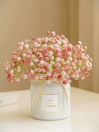 1bunch Plastic Artificial Flower Bouquet, Ripped Artificial Flower Bundle For Party